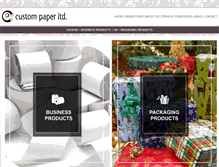 Tablet Screenshot of custompaper.ca
